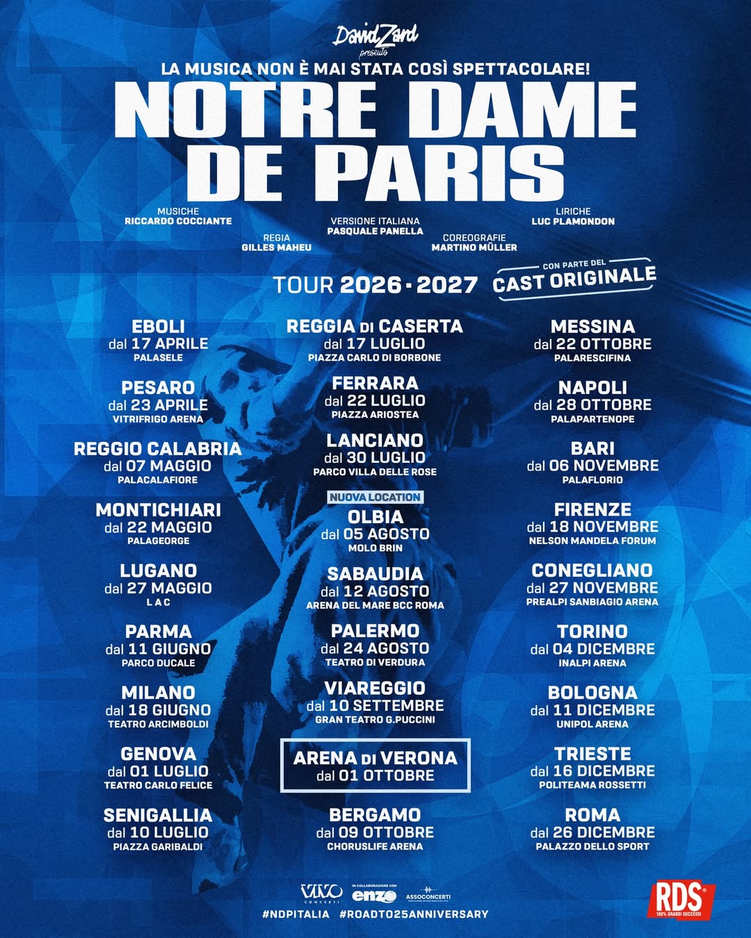 Riccardo Cocciante Tour Poster 2026